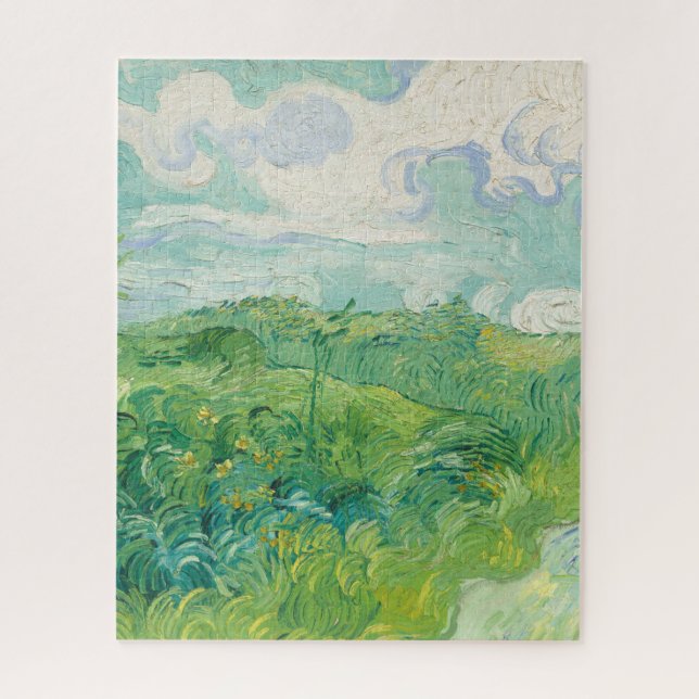 Green Wheat Fields Vincent Van Gogh Kunst (Vertikal)