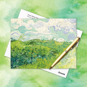 Green Wheat Fields Vincent van Gogh Postkarte