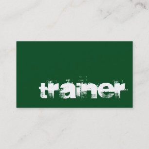 Green White Beruflich Sport Business Card Visitenkarte