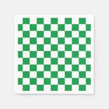 Green White Checkerboard