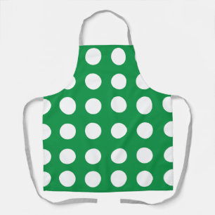 Green White Polka Dot Stilvoll Niedlich Schürze