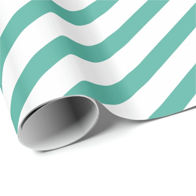 green-white stripes – grün-weiß gestreift geschenkpapier (Rolleneckpunkt)