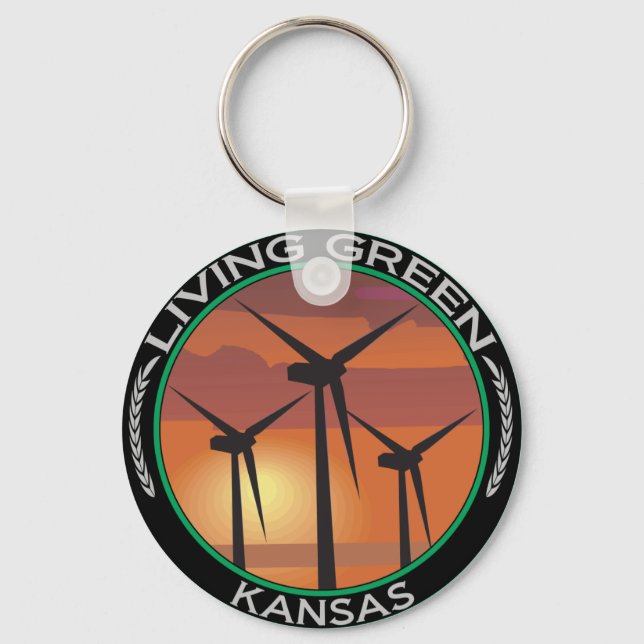 Green Wind Kansas Schlüsselanhänger (Vorderseite)