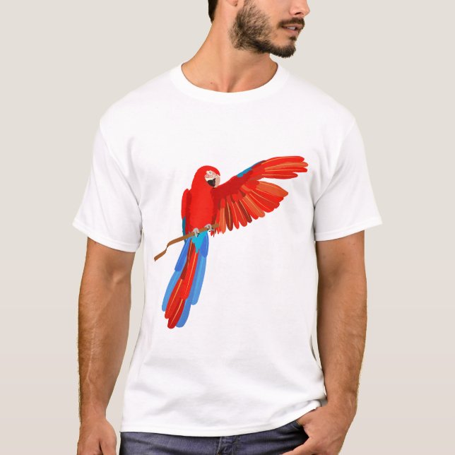 Green Winged Macaw T-Shirt (Vorderseite)