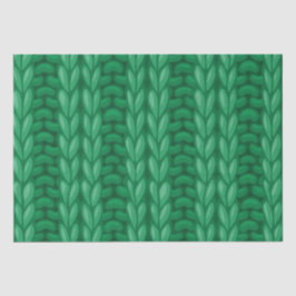 Green Winter Knitting Wooly Muster Seidenpapier