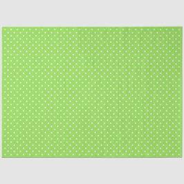 Green With White Polka Dots Seidenpapier