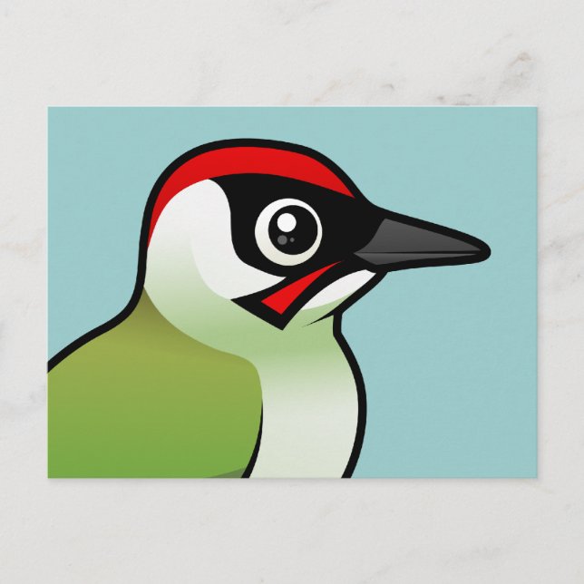 Green Woodpecker Postkarte (Vorderseite)