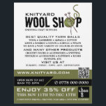 Green-Wool-Shop-Logo, Strickgeschäft, Garnspeicher Flyer<br><div class="desc">Green Wool Shop Logo,  Knitting Store,  Garn Store Werbung Flyer durch den Business Card Store.</div>