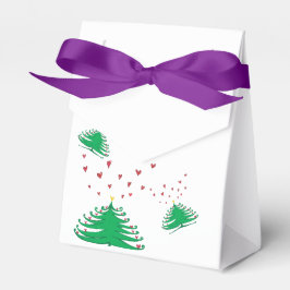 Green X-mas Tree Hearts Liebe Zelt Geschenkschachtel