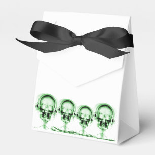Green X-Ray Vision Music Skeleton Skull Geschenkschachtel