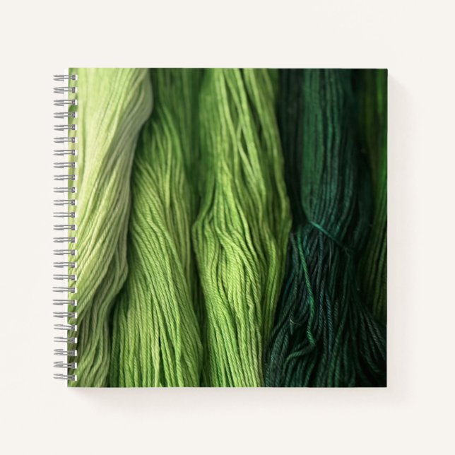 Green Yarn-Notebook Notizbuch (Vorderseite)