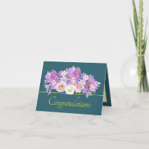 Green Yellow Bouquet Rose & Crocus Herzlichen Glüc