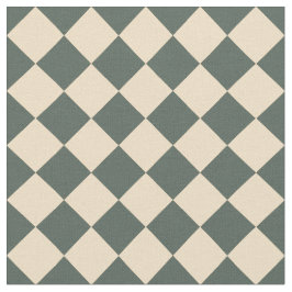 Green Yellow Checker Diamond Pattern Stoff
