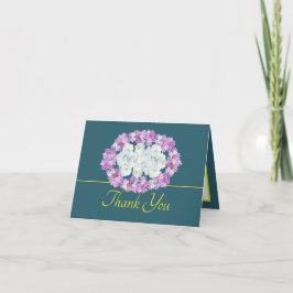 Green Yellow Chic Rose Crocuses Wreath Vielen Dank Karte