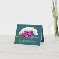 Green Yellow Orchid/Peony Bouquet Herzlichen Glück