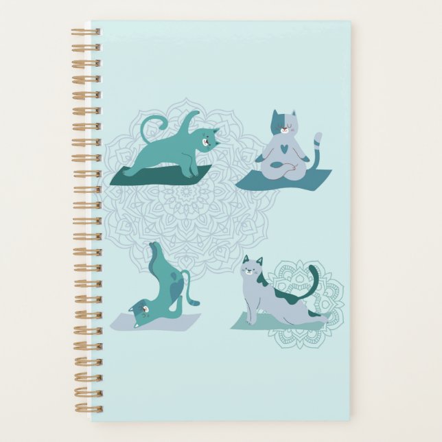 Green Yoga Cats Planer (Vorderseite)