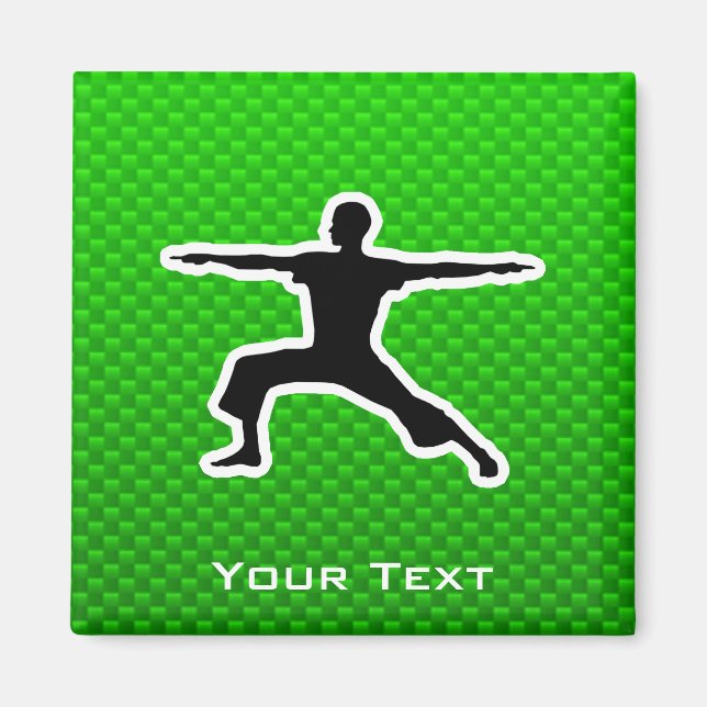 Green Yoga Magnet (Vorne)
