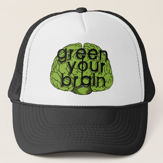Green your brain truckerkappe (Vorderseite)