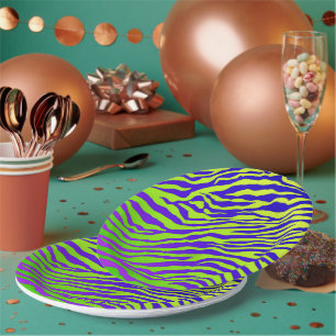 Green Zebra Pappteller