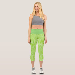 Green Zig-Zag Capris