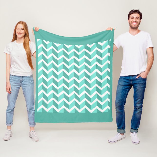 Green ZigZag Fleecedecke (Beispiel)