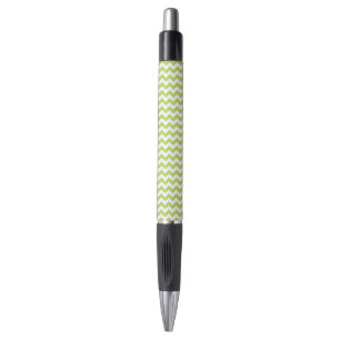 Green Zigzag, grün Zickzack, geometrisches Muster Kugelschreiber
