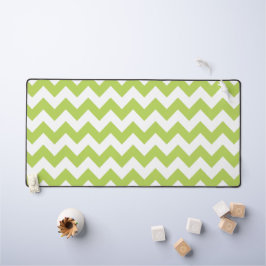 Green Zigzag, grün Zickzack, geometrisches Muster Schreibtischunterlage