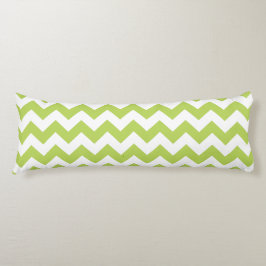 Green Zigzag, grün Zickzack, geometrisches Muster Seitenschläferkissen