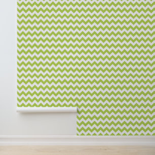 Green Zigzag, grün Zickzack, geometrisches Muster Tapete