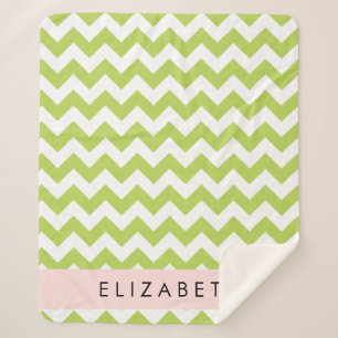 Green Zigzag, grün Zickzack, Ihr Name Sherpadecke