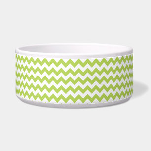 Green Zigzag, grün Zickzack, Zigzag Muster Napf