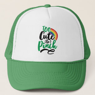 Green zu Niedlich, um St. Patrick's Day Graphic zu Truckerkappe