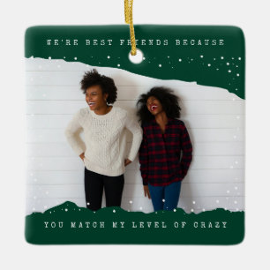Green   Zwei Fotos Schreibmaschine Best Friend Url Keramikornament
