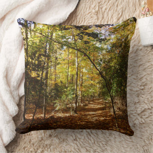 Greenbelt Park in Herbst I Maryland Landschaft Kissen