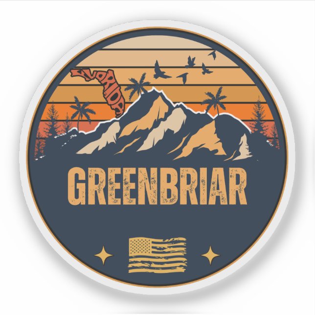 Greenbriar, Florida Aufkleber (Vorderseite)