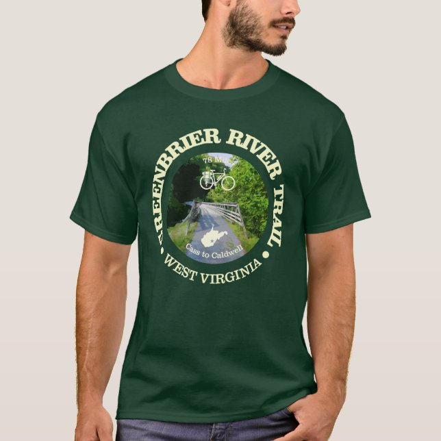 Greenbrier River Trail (Fahrrad c) T-Shirt (Vorderseite)