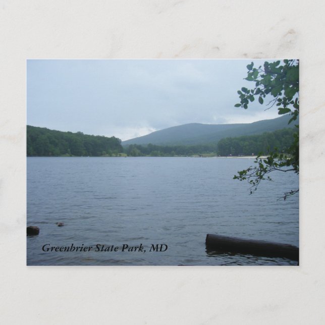 Greenbrier Staat Park, MD Postkarte (Vorderseite)