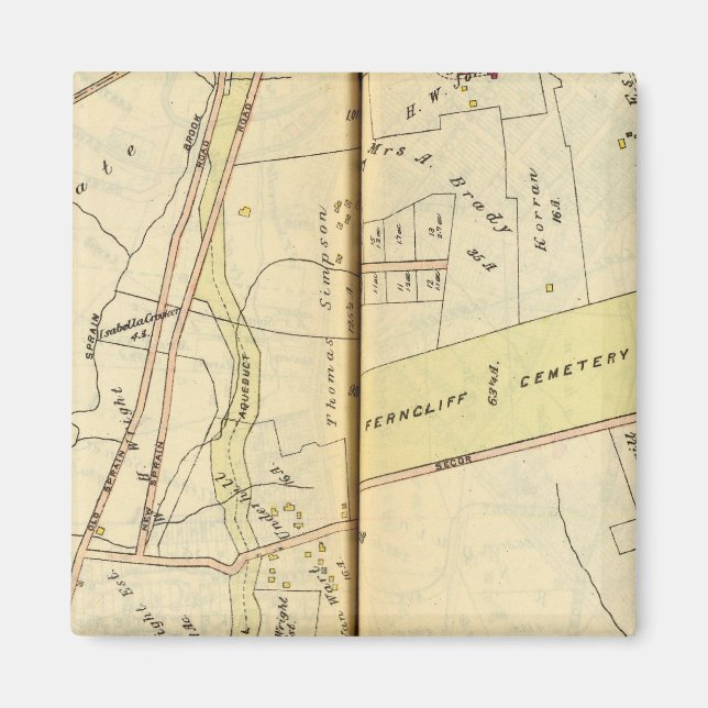 Greenburg, New York 4 Magnet (Vorne)