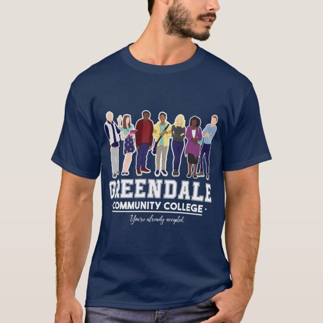 Greendale Community College retro T-Shirt (Vorderseite)