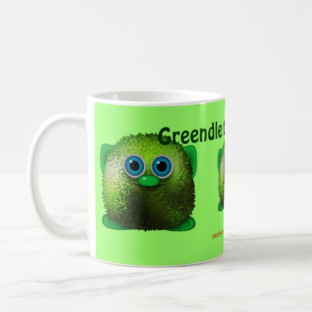 Greendle the Cudly Wuzzy Butt Dring Mug (Gauche)