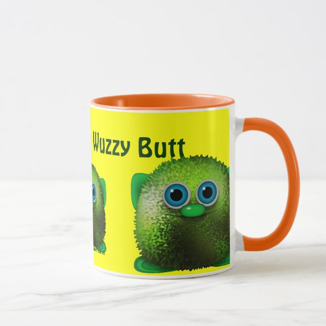 Greendle the Cudly Wuzzy-Hintern Drinking Tasse (Rechts)