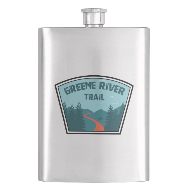 Greene River Trail Pennsylvania Flachmann (Vorderseite)