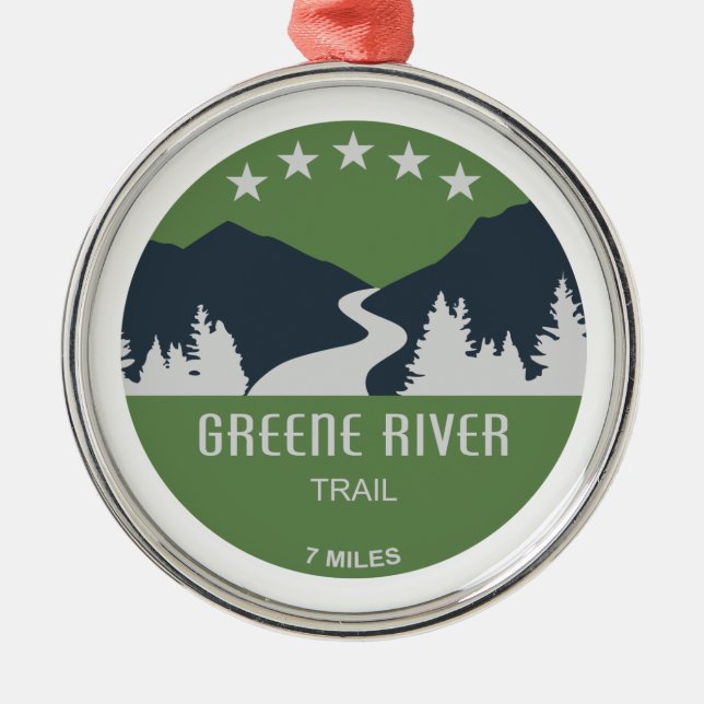 Greene River Trail Pennsylvania Ornament Aus Metall (Vorne)