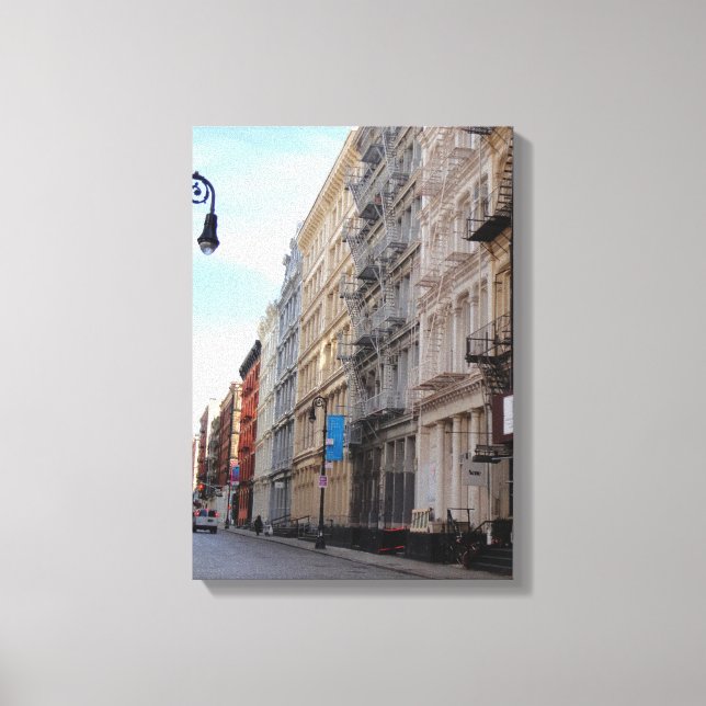 Greene Street SoHo Cast Iron Architecture New York Leinwanddruck (Vorderseite)