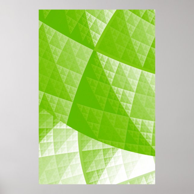Greenery abstract pattern poster (Vorne)