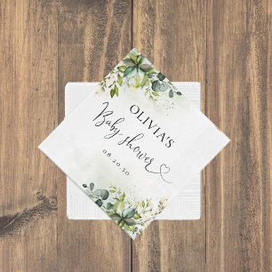 Greenery Baby Shower Paper Napkin Serviette