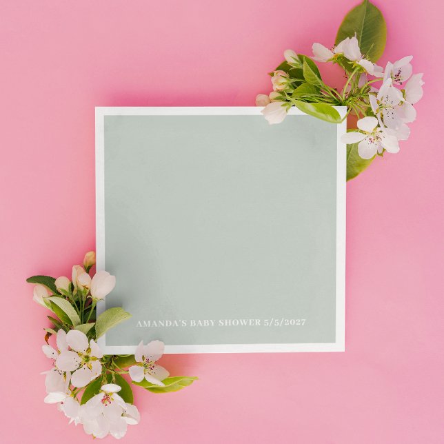 Greenery  Baby Shower Serviette (Von Creator hochgeladen)