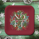 Greenery Berries WEIHNACHTEN Weihnachten Rot Pappteller<br><div class="desc">Das Wort WEIHNACHTEN und Ihr Name unter den Blätter und Rot-,  Weiß- und Goldbeeren auf einem tiefen Himbeerrot (oder in jeder Farbe),  diese quadratischen Teller sind elegant für jeden Feiertag Weihnachten. PASSENDE Artikel in unserem Geschäft.</div>