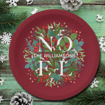 Greenery Berries WEIHNACHTEN Weihnachten Rot Pappteller<br><div class="desc">Das Wort WEIHNACHTEN und Ihr Name unter den Blätter und Rot-,  Weiß- und Goldbeeren auf einem tiefen Himbeerrot (oder in jeder Farbe),  diese Teller Papier sind elegant für jeden Feiertag Weihnachten. PASSENDE Artikel in unserem Geschäft.</div>