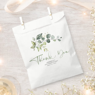 Greenery Blätter Elegant Vielen Dank Geschenktütchen